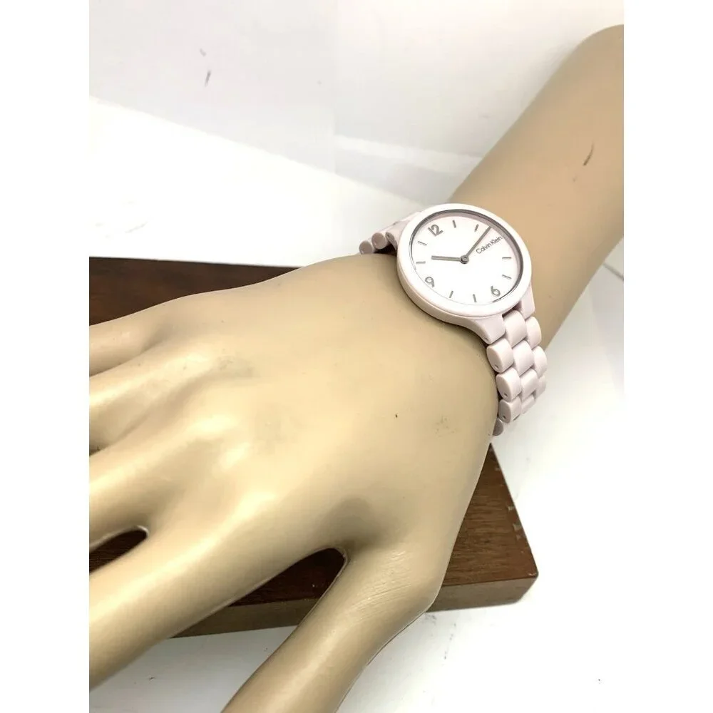 Calvin Klein Women's Watch 25200077 Quartz Pink Blush Ceramic 32mm